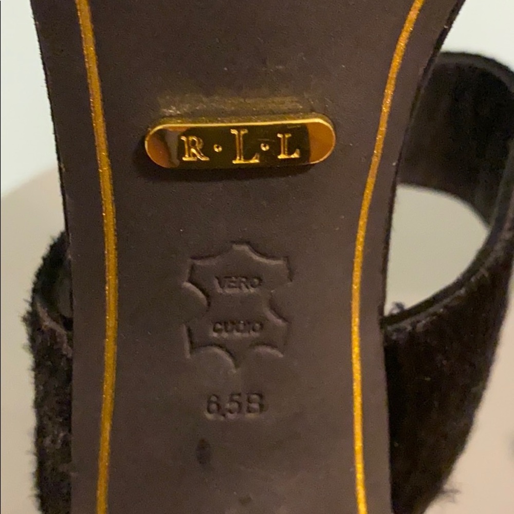 Ralph Lauren Cow Hyde Block Heels - Picture 7 of 7